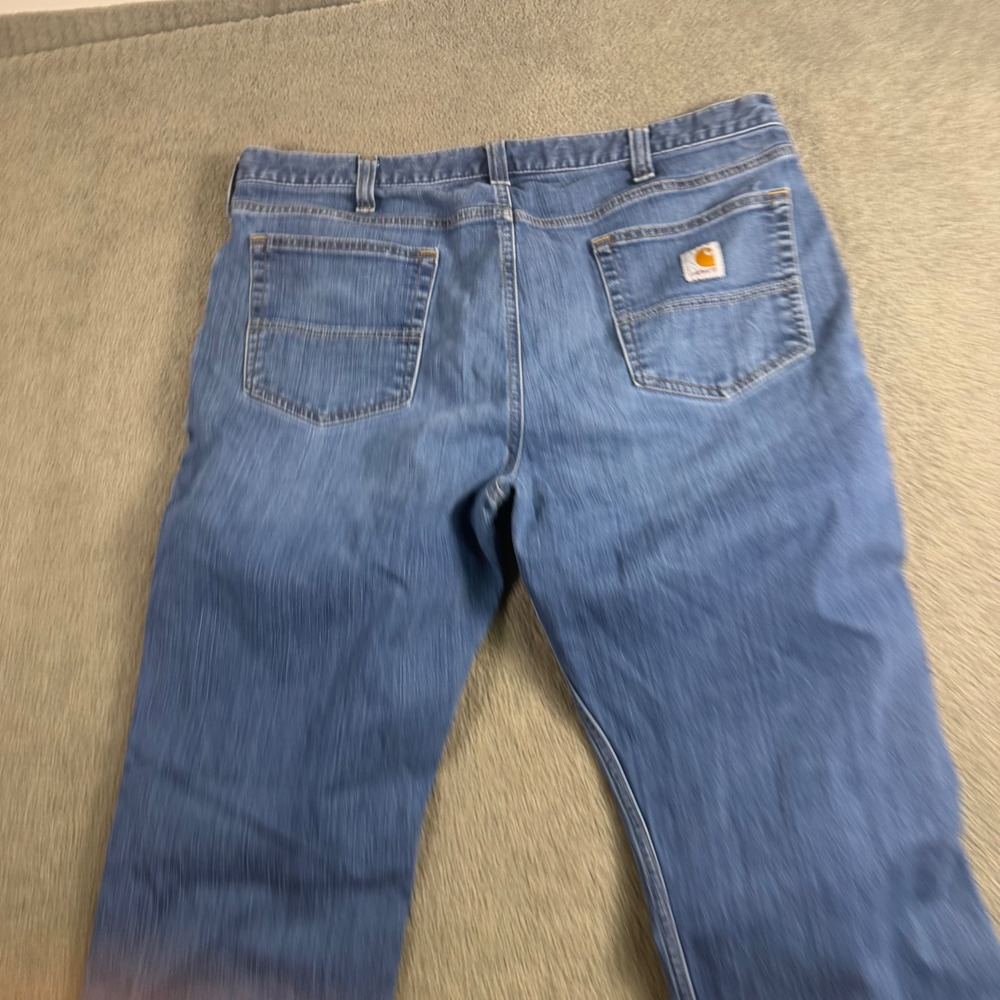 Carhartt Relaxed Fit Straight Leg Blue Denim Jeans Mens 38x32 Medium Wash